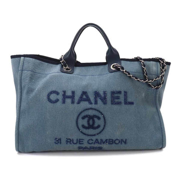 Chanel Deauville Tote Canvas With