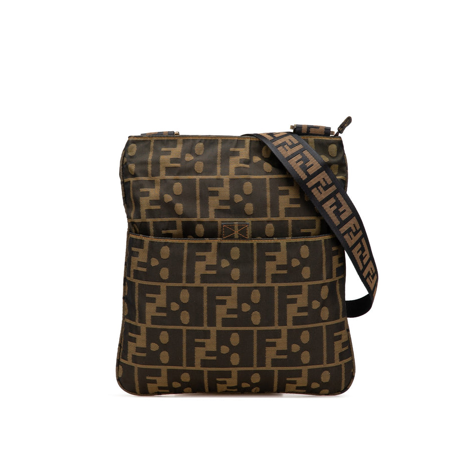 Fendi Zucca Canvas Skull Crossbody Pre-