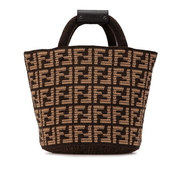 Fendi Zucca Cashmere Shopping Tote Pre-