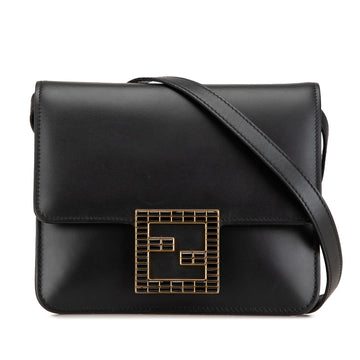 Fendi Leather Crystal Fab Crossbody Pre-