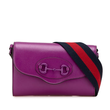 Gucci Mini Leather Horsebit Web
