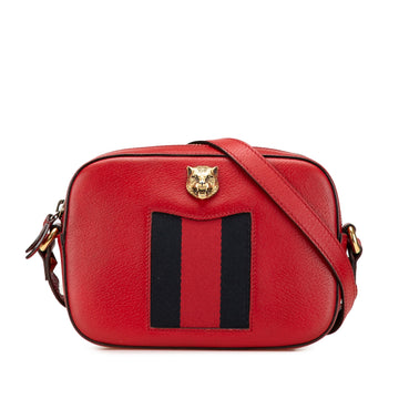 Gucci Leather Animalier Web Disco