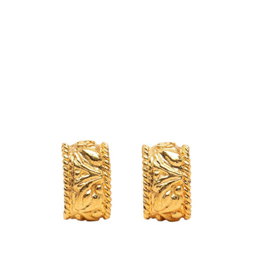 Chanel Cc Logo Clip-On Earrings Metal
