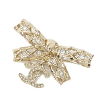 Chanel Brooch Clear And Gold