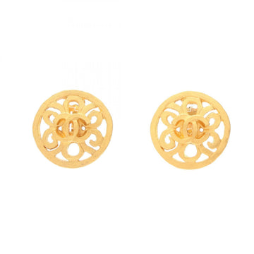 Chanel Cc Logo Circle Clip-On Earrings