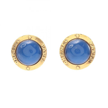 Chanel Clip-On Earrings Glass And Gold