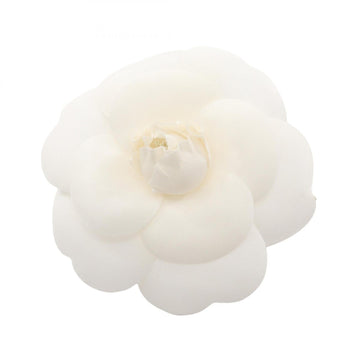 Chanel Camellia Brooch White