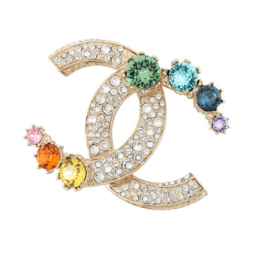Chanel Cc Logo Brooch Metal