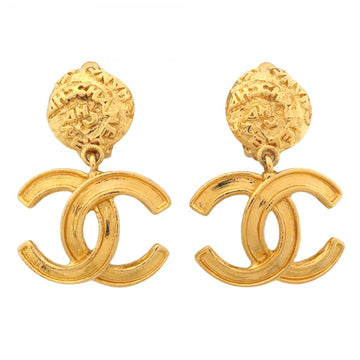 Chanel Cc Logo Clip-On Earrings Metal