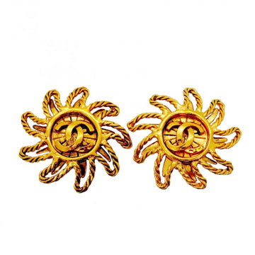 Chanel Cc Logo Clip-On Earrings Metal