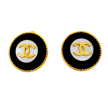 Chanel Cc Logo Circle Clip-On Earrings