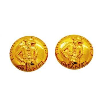 Chanel Clip-On Earrings Gold-