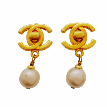 Chanel Cc Logo Turnlock Clip-On Earrings