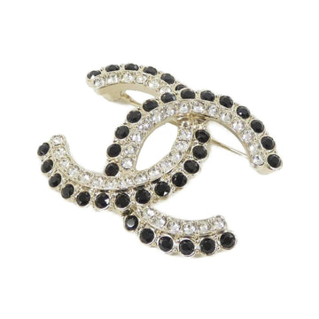 Chanel Brooch Black Crystal