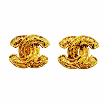 Chanel Cc Logo Clip-On Earrings Metal