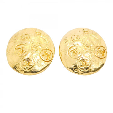 Chanel Cc Logo Circle Clip-On Earrings