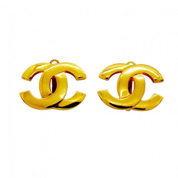 Chanel Cc Logo Clip-On Earrings Metal