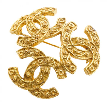 Chanel Cc Logo Brooch Metal