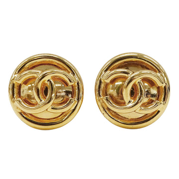 Chanel Cc Logo Clip-On Earrings Metal
