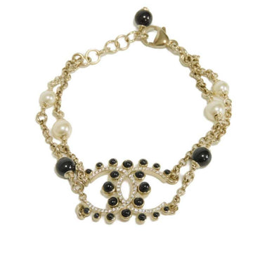 Chanel Cc Logo Chain Bracelet Gold-Tone