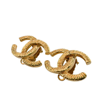Chanel Cc Logo Clip-On Earrings Metal