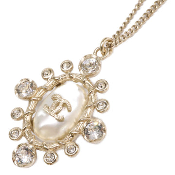 Chanel Cc Logo Pendant Necklace Metal