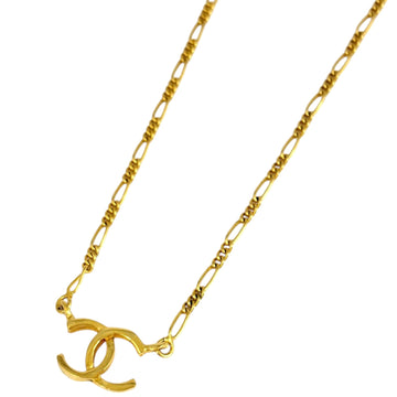 Chanel Cc Logo Pendant Necklace Metal