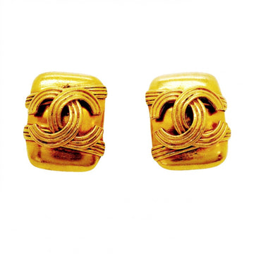 Chanel Cc Logo Clip-On Earrings Metal