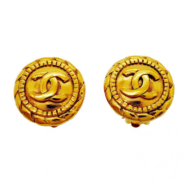 Chanel Cc Logo Clip-On Earrings Metal