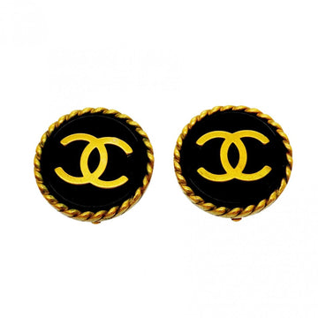 Chanel Cc Logo Clip-On Earrings Metal