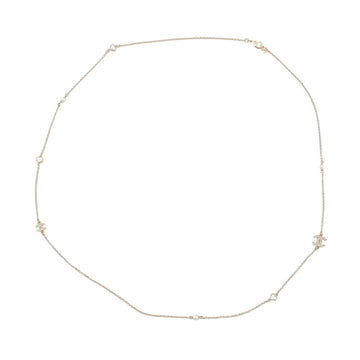 Chanel Cc Logo Pendant Necklace Gold-