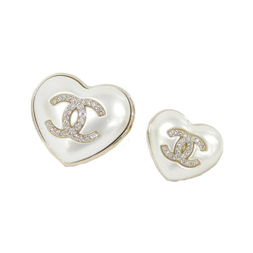 Chanel Brooch Gold And White