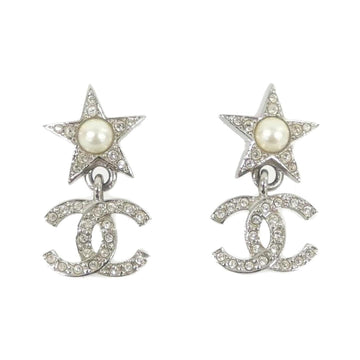 Chanel Earrings Silver-Tone Metal