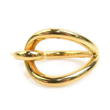 Hermes Scarf Ring Gold Metal -