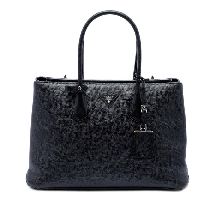Prada Saffiano Cuir Turnlock Twin