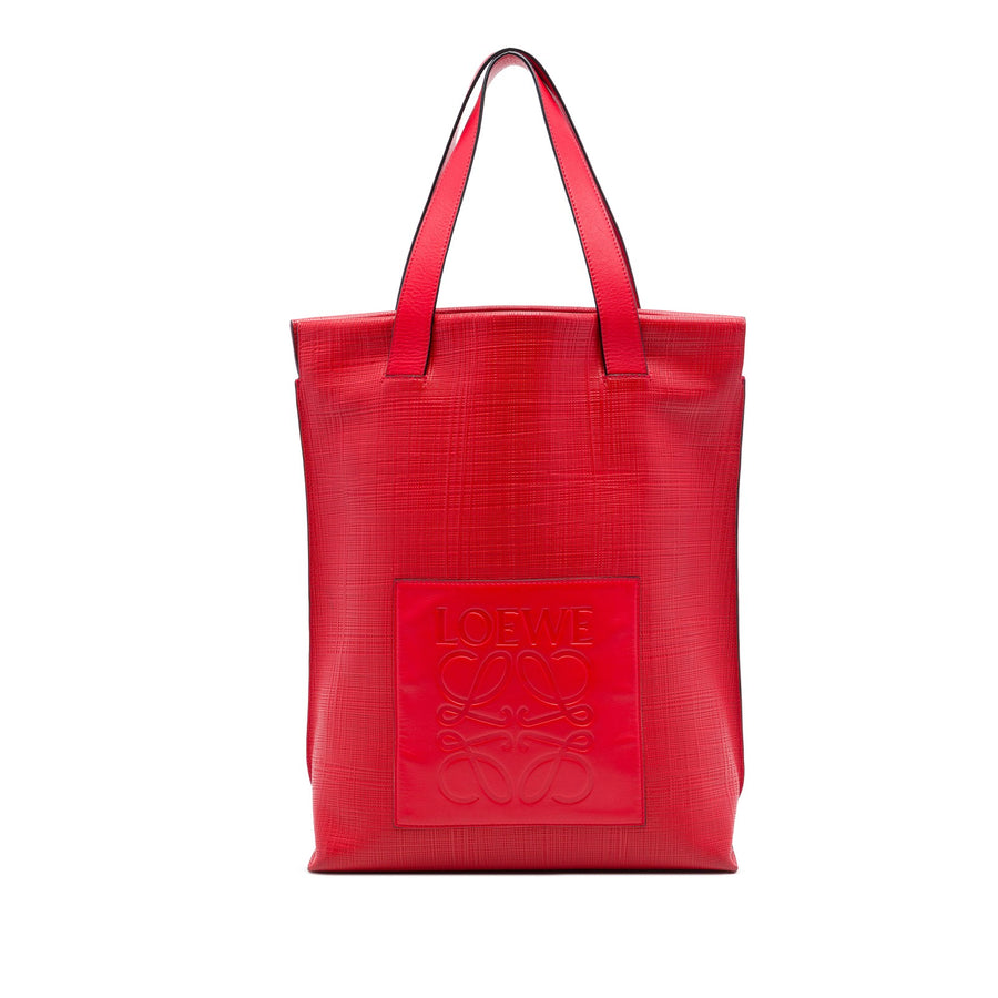 Loewe Anagram Leather Shopper Tote Pre-