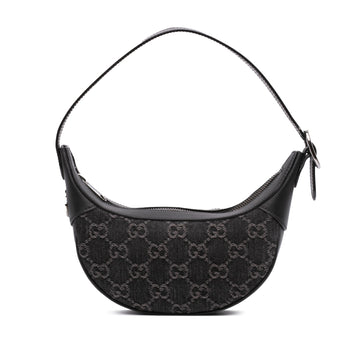 Gucci Mini Gg Denim Ophidia Shoulder Bag