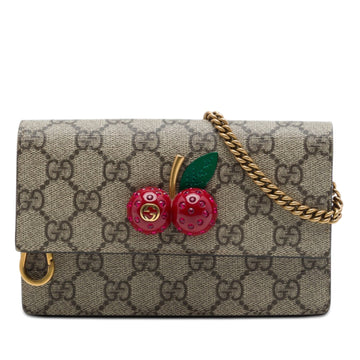 Gucci Mini Gg Supreme Cherry Crossbody