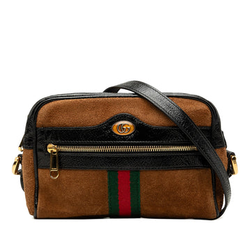 Gucci Mini Suede Web Ophidia Crossbody