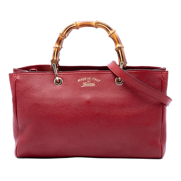 Gucci Medium Calfskin Bamboo Shopper