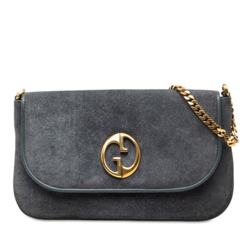 Gucci Medium Suede Chain Shoulder Bag