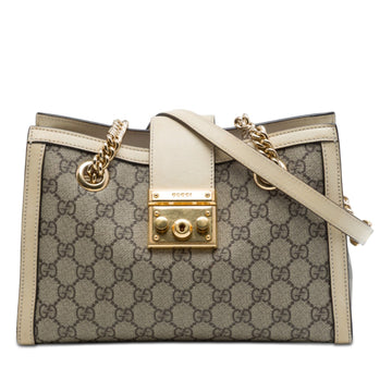 Gucci Small Gg Supreme Padlock Tote Pre-