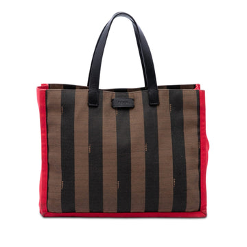 Fendi Pequin Canvas Simply Shopping Tote