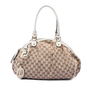 Gucci Gg Canvas Sukey Satchel Pre-Loved