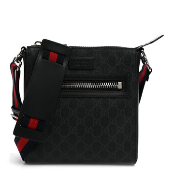 Gucci Gg Supreme Web Small Flat