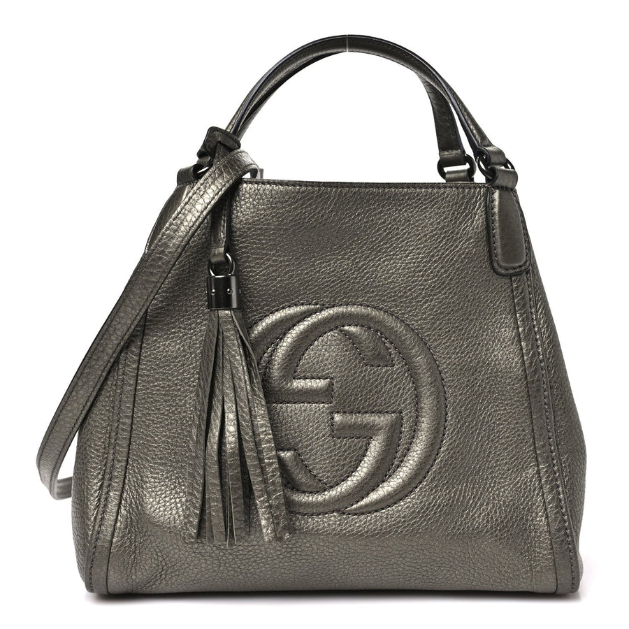 Gucci Metallic Pebbled Calfskin Small