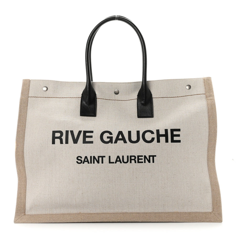 Saint Laurent Linen Calfskin Small Rive