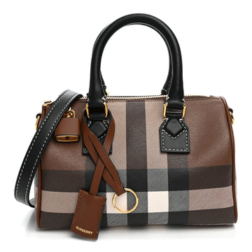 Burberry E-Canvas Check Mini Bowling Bag