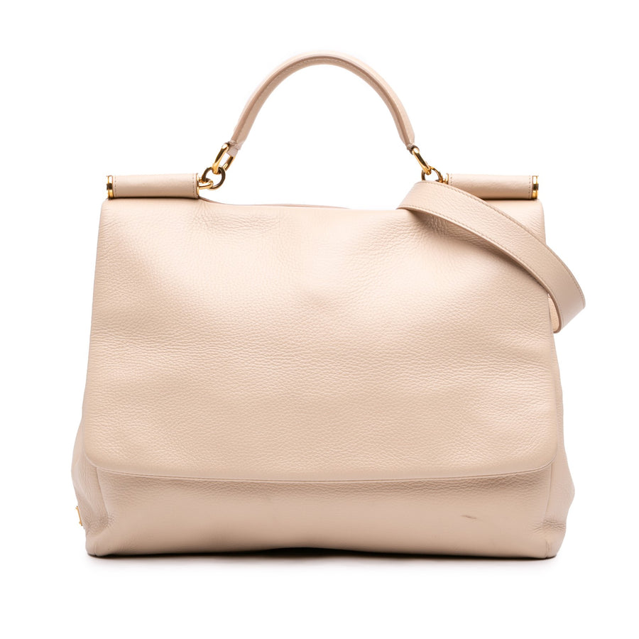 Dolce & Gabbana Large Pebbled Leather