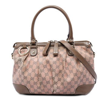 Gucci Gg Canvas Sukey Satchel Pre-Loved